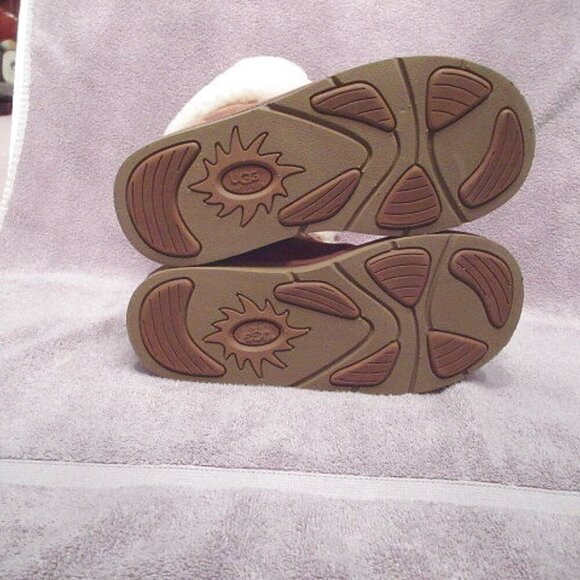 UGG Australia Montclair Winter Boots Size 7 Sheepskin Lace Up Suede Mid Calf - Picture 12 of 12